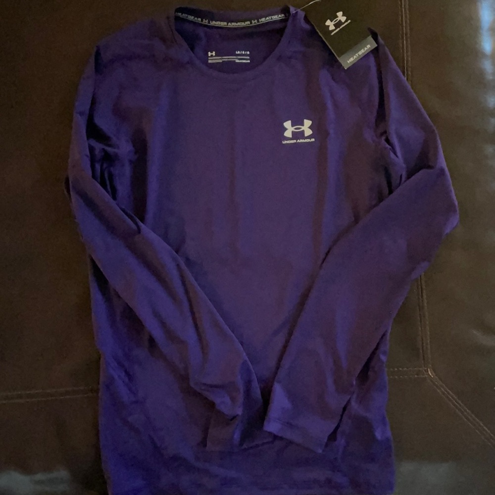 Under Armour heat-gear compression shirt.   L.